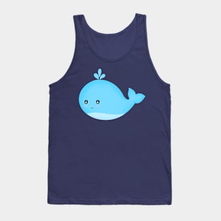 Cute Kawaii Blue Whale Tank Top